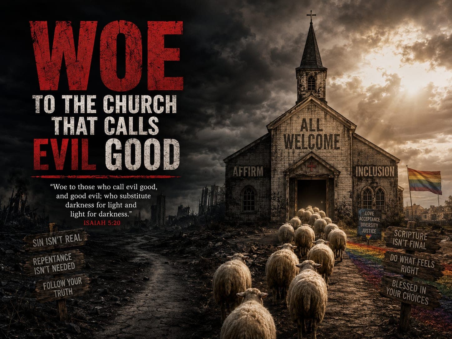 Featured image for “Woe to the Church That Calls Evil Good”