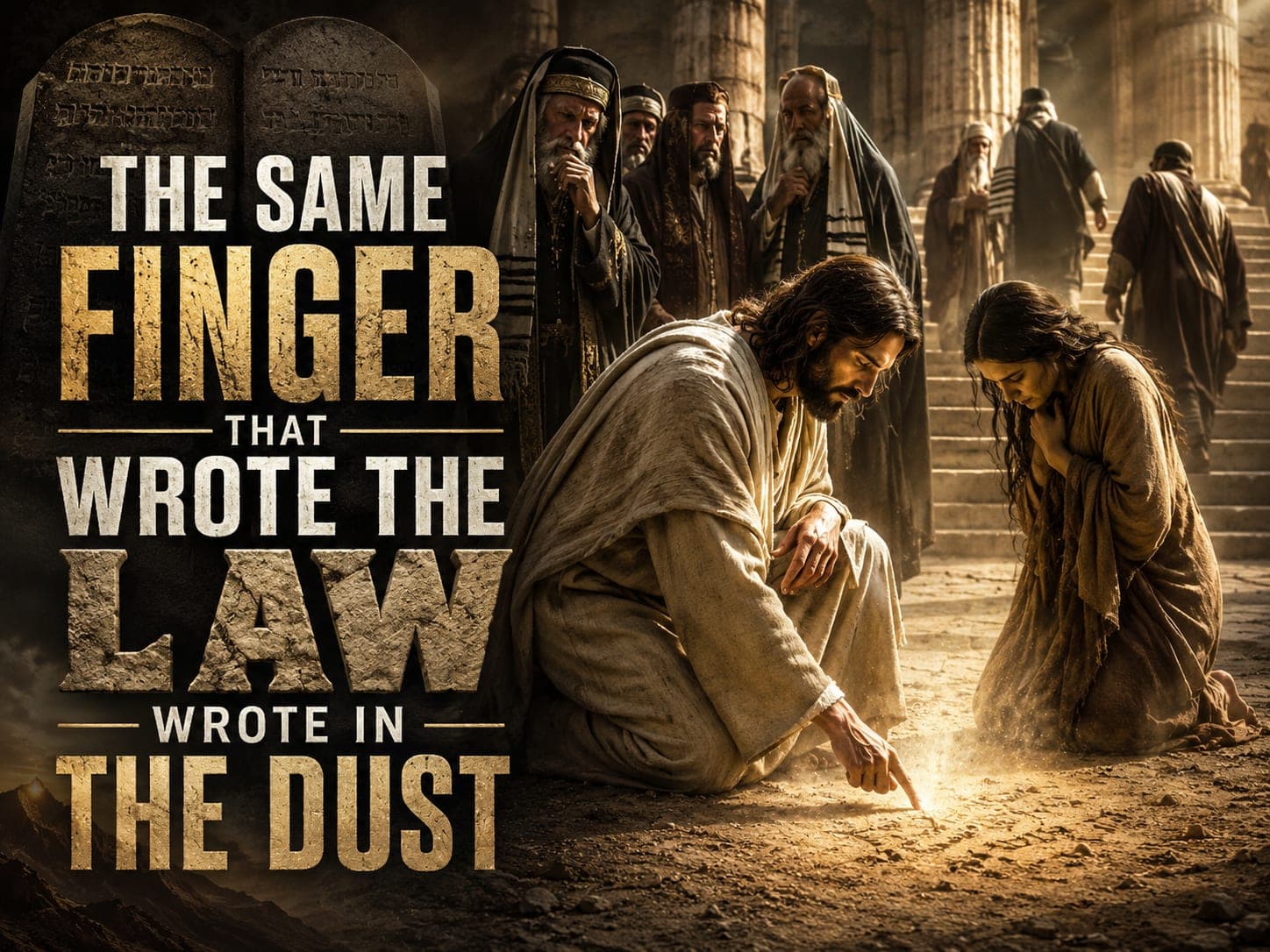Featured image for “The Same Finger That Wrote the Law Wrote in the Dust”
